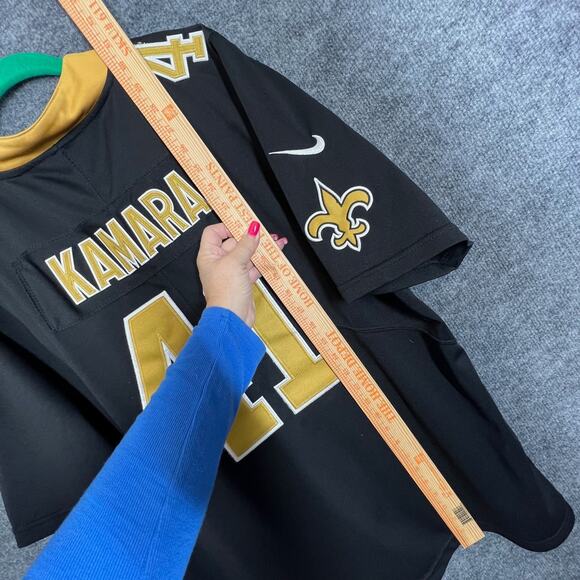 Nike NFL New Orleans Saints Jersey Mens Small Black Alvin Kamara #41 Football - Picture 6 of 7